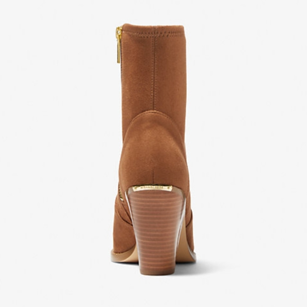 Michael Kors Dover Studded Stretch Faux Suede Boots, NIB Size 10 - Picture 5 of 7